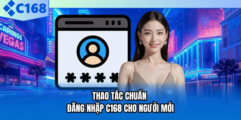 Thao tác chuẩn đăng nhập C168 cho người mới